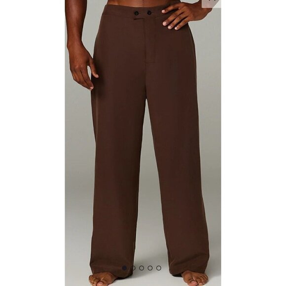 New Savage X Fenty Sand Fade Sleep Pants Mens 38-40 Brown Modal Pockets - Picture 1 of 6